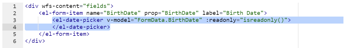 Custom form field