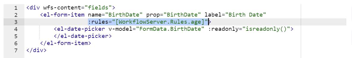 Custom form field